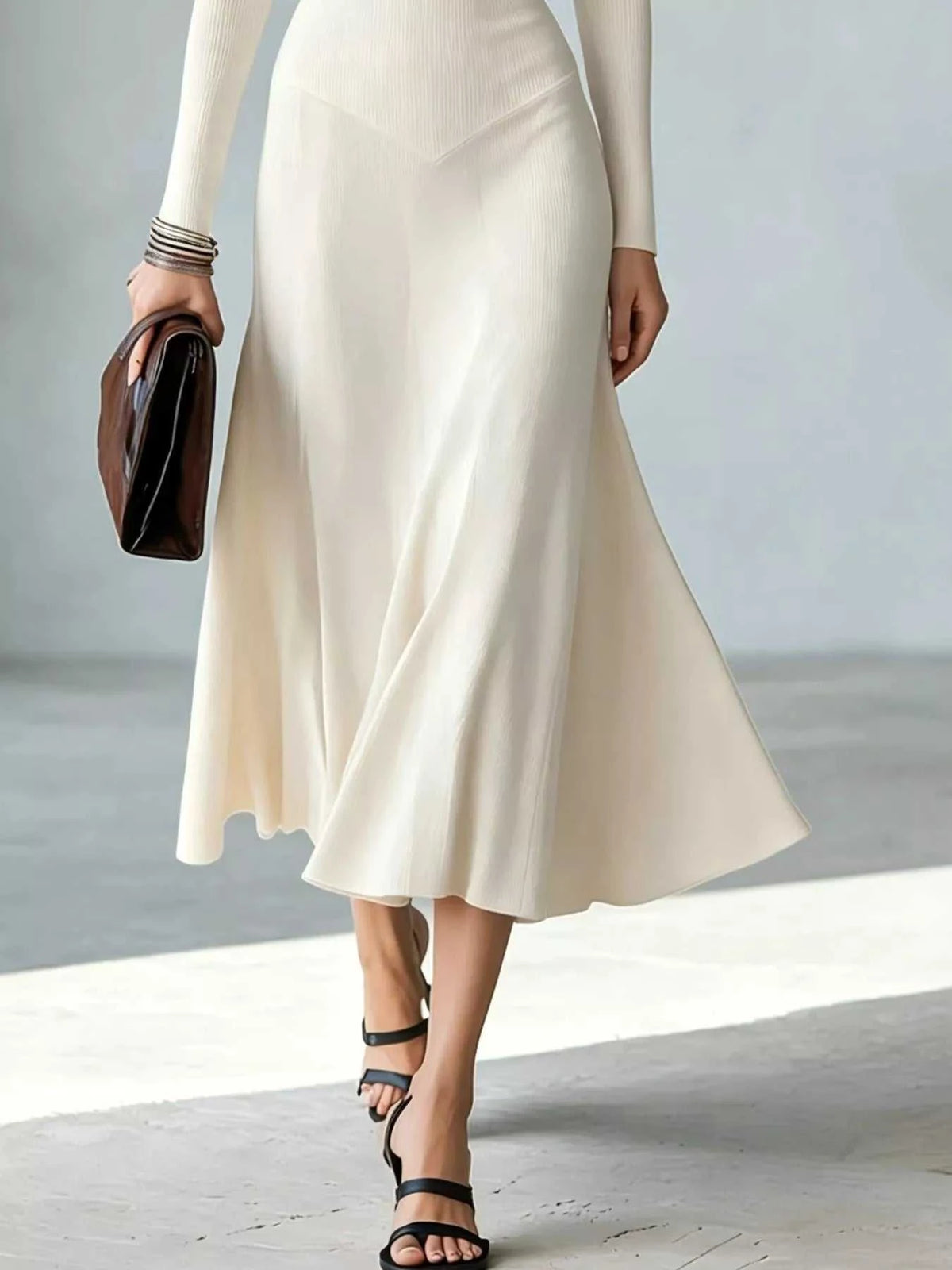 Full Size Mock Neck Cut-Out Long Sleeve Midi Dress Plus Size 101001217973891 41 Affordable Fashion Under $100 Jerry's Apparel 
