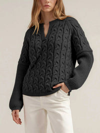 Cable-Knit Dropped Shoulder Sweater 100100950110388 46 Affordable Fashion Under $100 Jerry's Apparel 