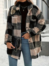 Plaid Fleece Button-Down Outerwear 100100621235705 47 Affordable Fashion Under $100 Jerry's Apparel 