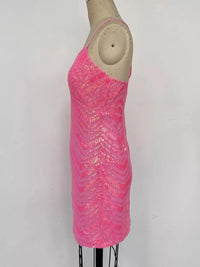 Sleeveless Sequin Embellished Bodycon Mini Cami Dress 101001090650712 56 Gifts for Her Jerry's Apparel 