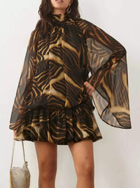 Tie Back Flare Sleeve Mini Dress 101001243212797 45 Affordable Fashion Under $100 Jerry's Apparel 