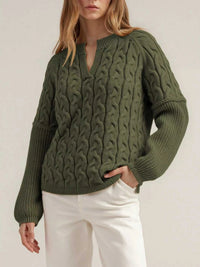Cable-Knit Dropped Shoulder Sweater 100100950110388 46 Affordable Fashion Under $100 Jerry's Apparel 