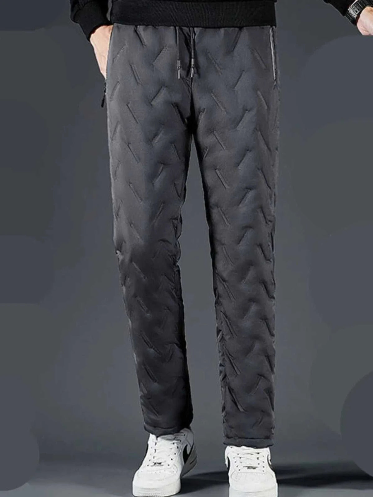 Men's Plus Size Quilted Thermal Joggers 100400638146136 32 Affordable Fashion Under $100 Jerry's Apparel 