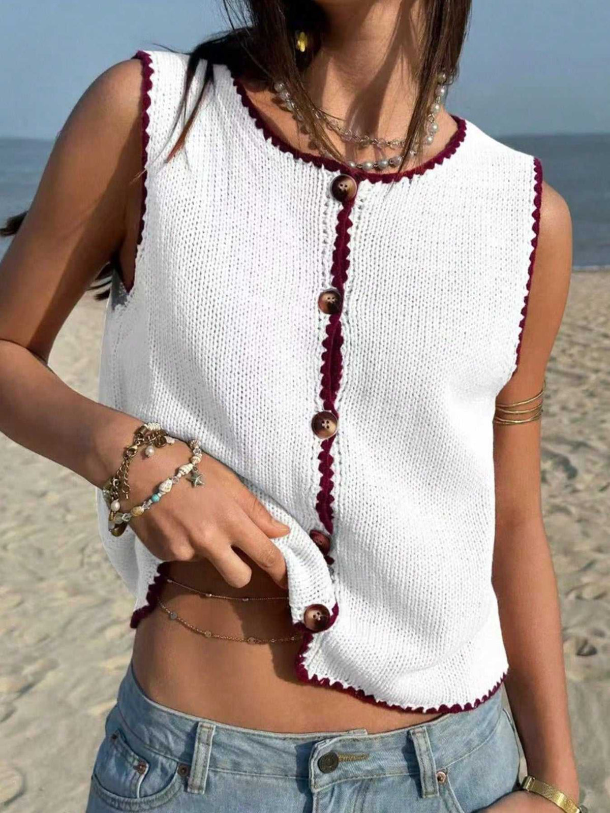 Button-Down Sweater Vest 100100666298845 32 Affordable Fashion Under $100 Jerry's Apparel 