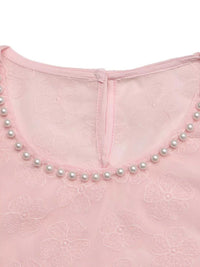 Floral Embroidered Pearl Trim Blouse 100100917125958 31 Affordable Fashion Under $100 Jerry's Apparel 