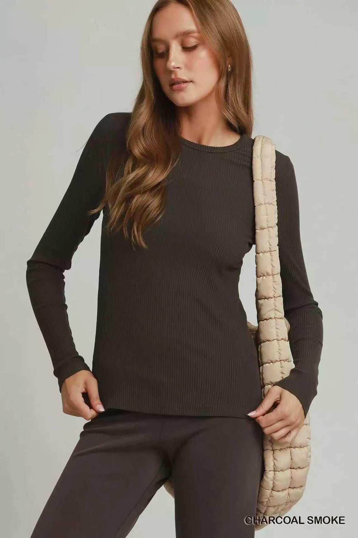 Umgee Brushed Rib Long Sleeve Top 100100739111035 34 Affordable Fashion Under $100 Jerry's Apparel 