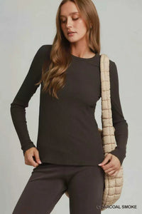 Umgee Brushed Rib Long Sleeve Top 100100739111035 34 Affordable Fashion Under $100 Jerry's Apparel 