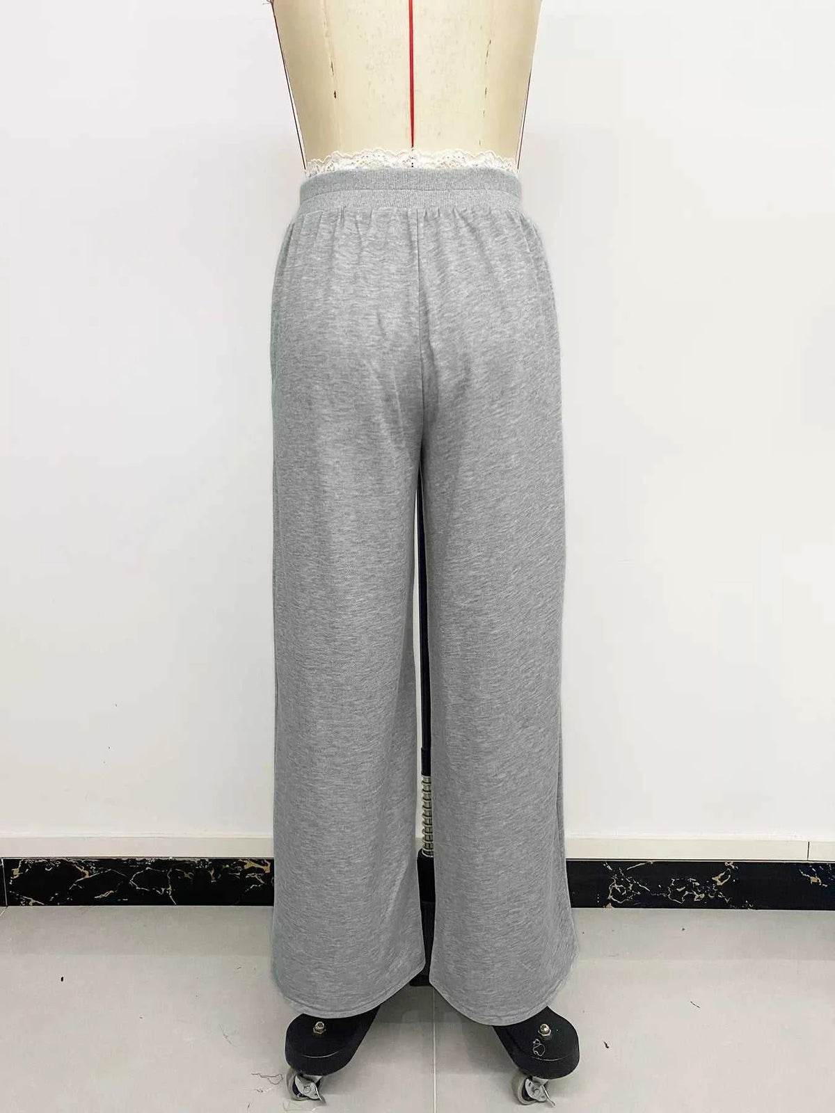 Lace Detail Wide Leg Casual Pants 100100750566333 33 Affordable Fashion Under $100 Jerry's Apparel 