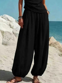 Full Size One-Shoulder Sleeveless Top and Harem Pants Set Plus Size 101001871659803 32 Affordable Fashion Under $100 Jerry's Apparel 