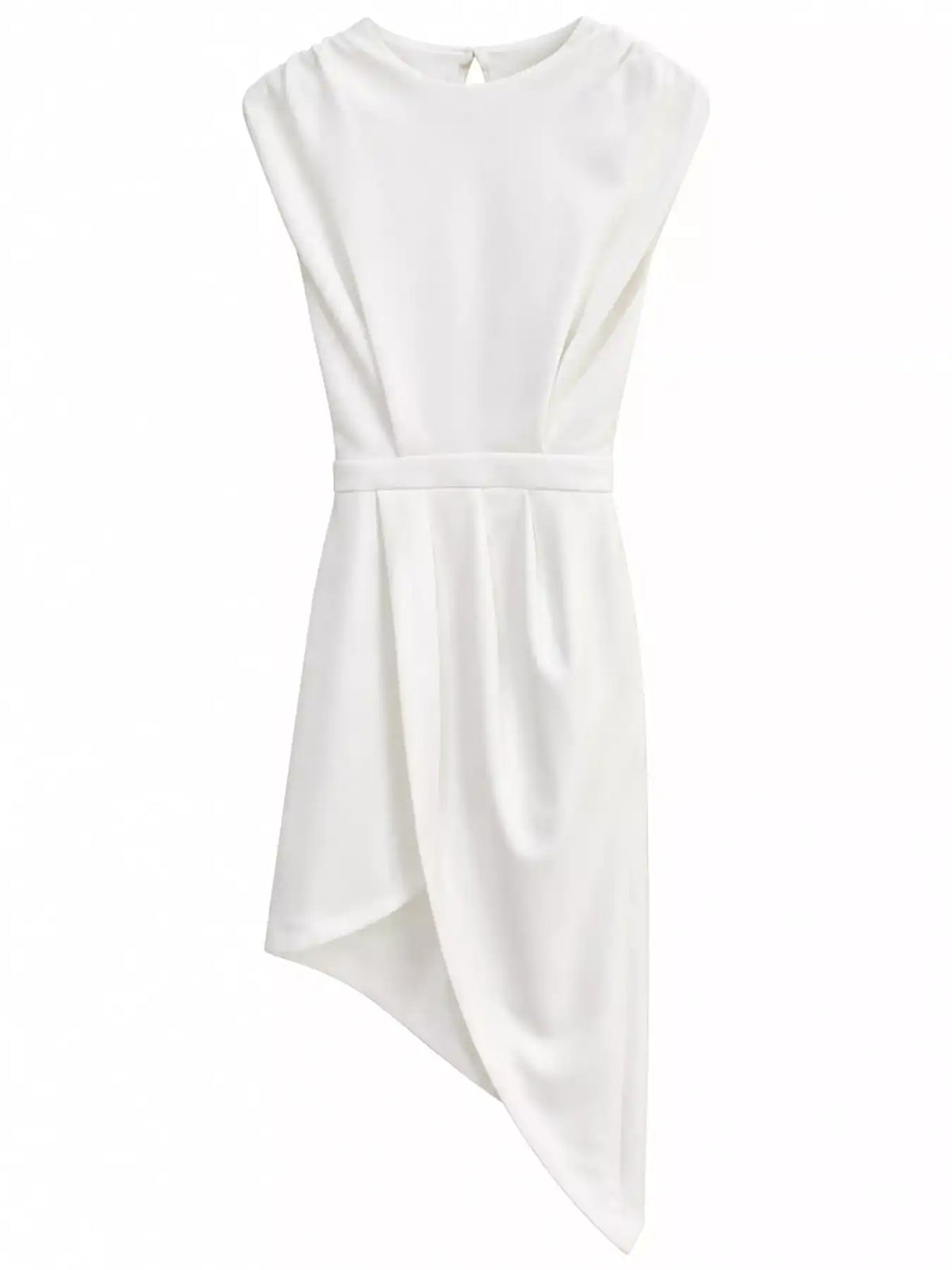 Full Size Elegant Asymmetrical Backless Pleated Dress Plus Size 101001993790464 70 Affordable Fashion Under $100 Jerry's Apparel 