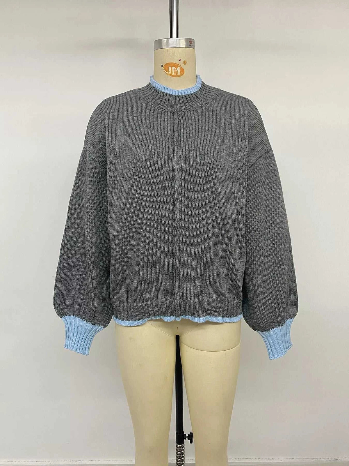 Contrast Trim Crew Neck Sweater 101002961234893 51 Affordable Fashion Under $100 Jerry's Apparel 