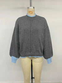 Contrast Trim Crew Neck Sweater 101002961234893 51 Affordable Fashion Under $100 Jerry's Apparel 