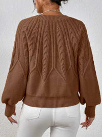 Cable Knit Long Sleeve Sweater 100100200217752 36 Affordable Fashion Under $100 Jerry's Apparel 