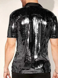 Men's Sequin Button Up Shirt 100400175153420 36 Affordable Fashion Under $100 Jerry's Apparel 
