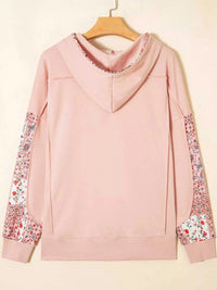 Floral Print Drawstring Long Sleeve Hoodie 100100174351957 54 Affordable Fashion Under $100 Jerry's Apparel 