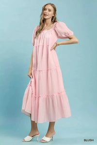 Umgee Textured Tiered Midi Dress 100100517281128 60 Affordable Fashion Under $100 Jerry's Apparel 