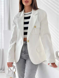 Lapel Collar One Button Blazer 100100419789798 42 Affordable Fashion Under $100 Jerry's Apparel 