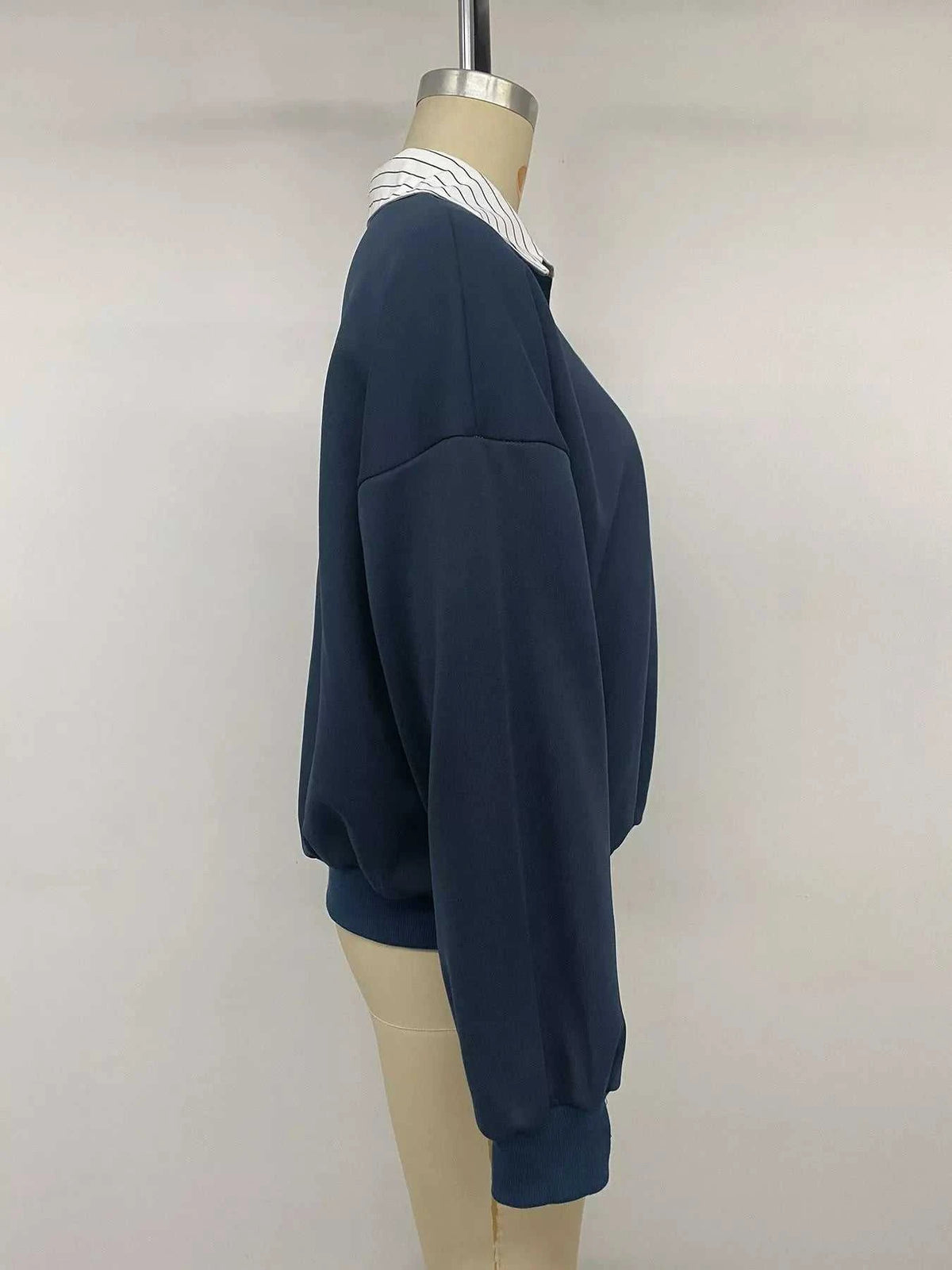 Button Detail Dropped Shoulder Sweatshirt 101001526803143 48 Affordable Fashion Under $100 Jerry's Apparel 