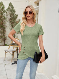 Round Neck Short Sleeve T-Shirt