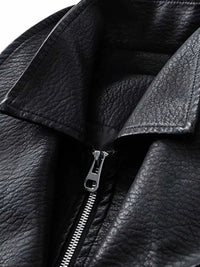 Men's Plus Size Faux Leather Bomber Jacket 100400787475284 100 Fashion Forward Plus Size Clothing Jerry's Apparel 