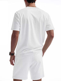 Men's Full Size Casual Striped Short Sleeve T-Shirt and Shorts Set Plus Size 100400924014862 31 Affordable Fashion Under $100 Jerry's Apparel 