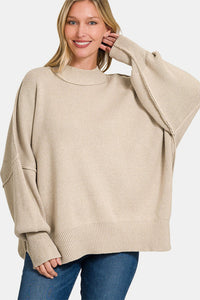 Side Sit Oversize Sweater