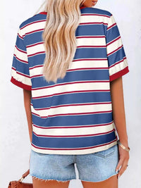 Striped Crew Neck T-Shirt 100100248569322 33 Affordable Fashion Under $100 Jerry's Apparel 