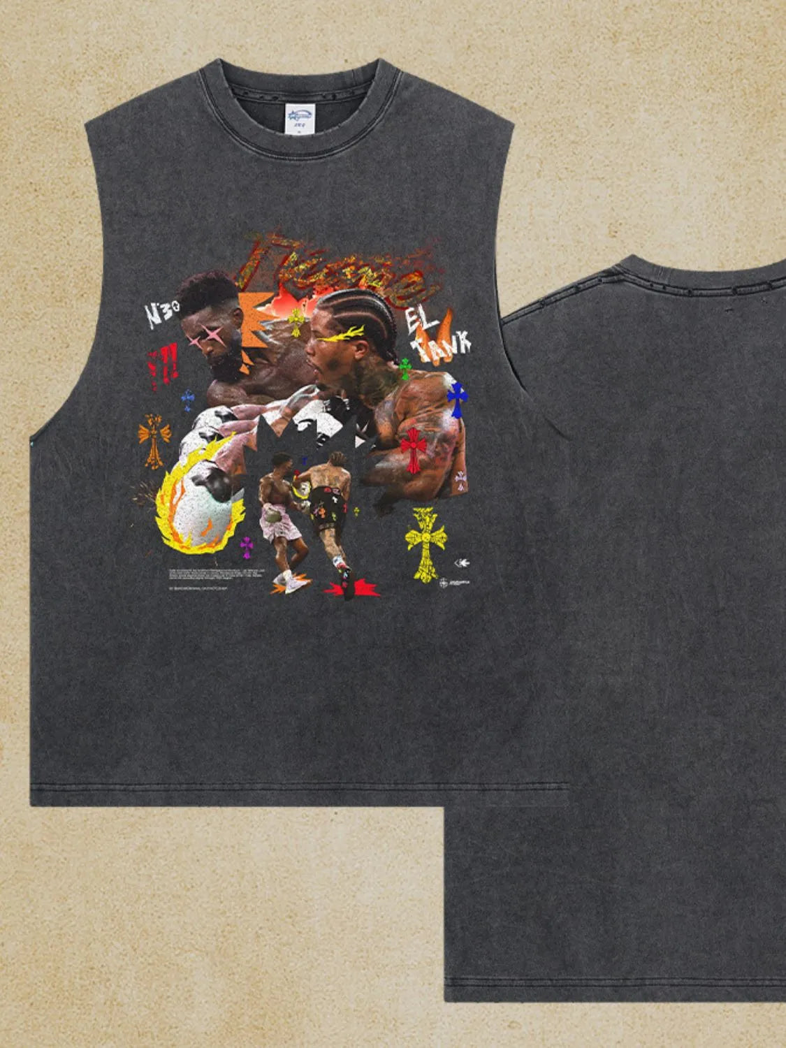 Men's Graphic Round Neck Tank