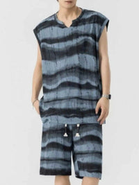 Men's Plus Size Striped Tank and Shorts Set 100400448643222 56 Affordable Fashion Under $100 Jerry's Apparel 
