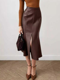 Slit Mermaid Midi Skirt 100100884632830 49 Affordable Fashion Under $100 Jerry's Apparel 