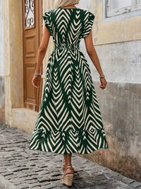 Ruffled Cap Sleeve Midi Dress 100100553584352 41 Affordable Fashion Under $100 Jerry's Apparel 