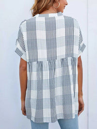 Notched Short Sleeve Blouse 100100089501470 33 Affordable Fashion Under $100 Jerry's Apparel 