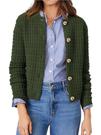 Textured Knit Button-Front Cardigan 100100626365347 44 Affordable Fashion Under $100 Jerry's Apparel 