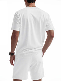 Men's Full Size Round Neck Short Sleeve Top and Shorts Set Plus Size 100400175201251 33 Affordable Fashion Under $100 Jerry's Apparel 