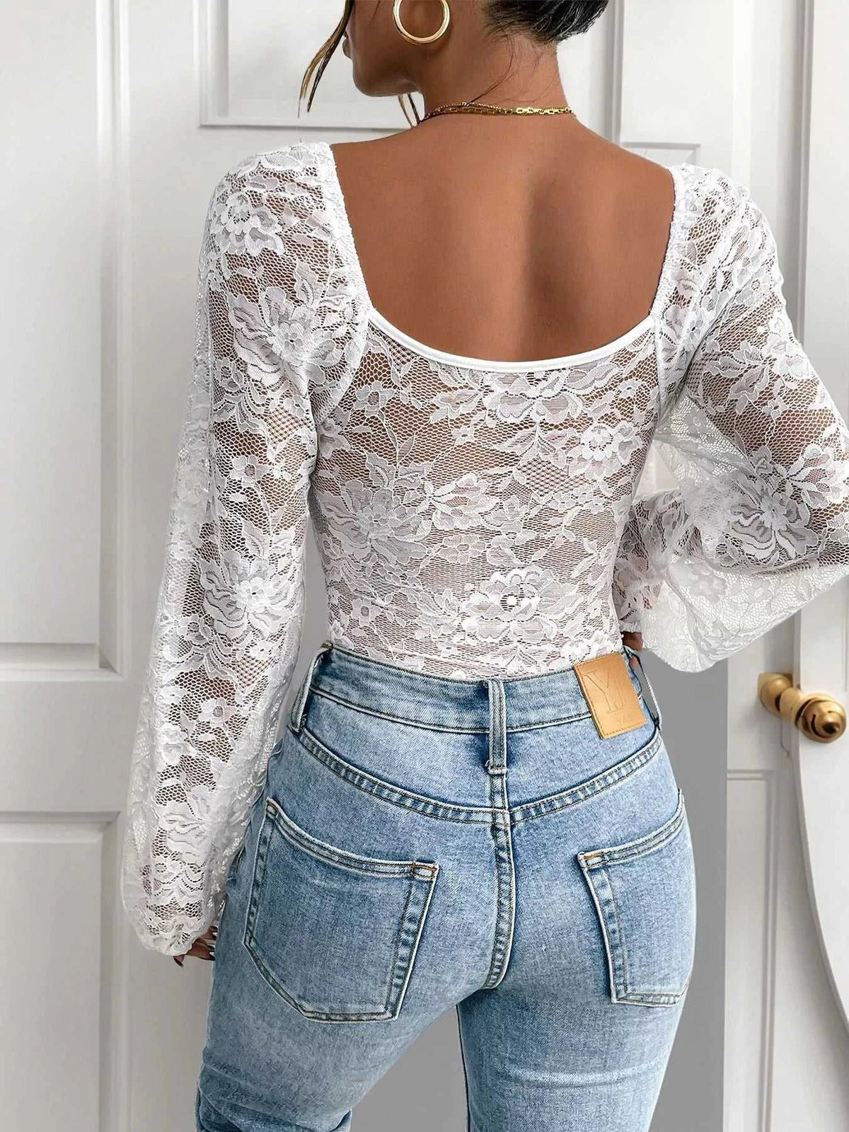 Lace Long Sleeve Bodysuit 100100839641847 39 Gifts for Her Jerry's Apparel 