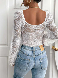 Lace Long Sleeve Bodysuit 100100839641847 39 Gifts for Her Jerry's Apparel 