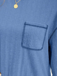 Mandy Contrast Stitching Round Neck Long Sleeve T-Shirt 100100832611725 32 Affordable Fashion Under $100 Jerry's Apparel 