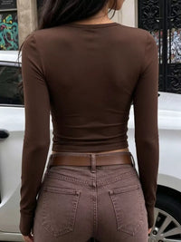 Slim Fit Long Sleeve Crew Neck Basic T-Shirt 101001692934761 22 Affordable Fashion Under $100 Jerry's Apparel 