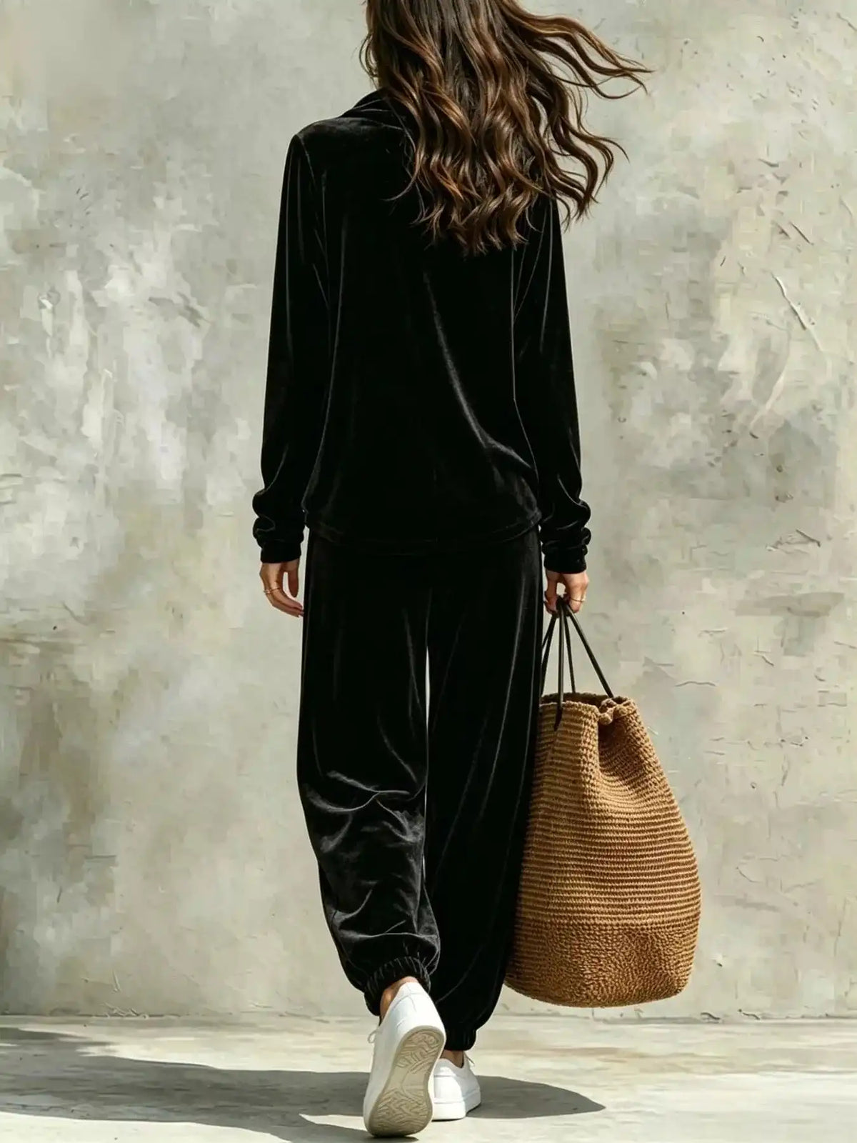 Full Size Velvet Cowl Neck Top and Pants Set Plus Size 101001490771294 53 Affordable Fashion Under $100 Jerry's Apparel 
