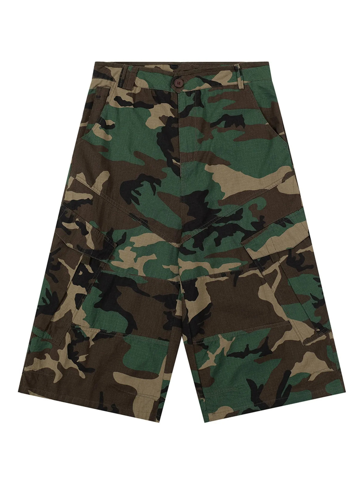 Men's Oversized Camouflage Cargo Shorts