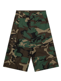 Men's Oversized Camouflage Cargo Shorts