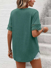 V-Neck Hollow-Out Sleeve T-Shirt 100100632201866 28 Affordable Fashion Under $100 Jerry's Apparel 