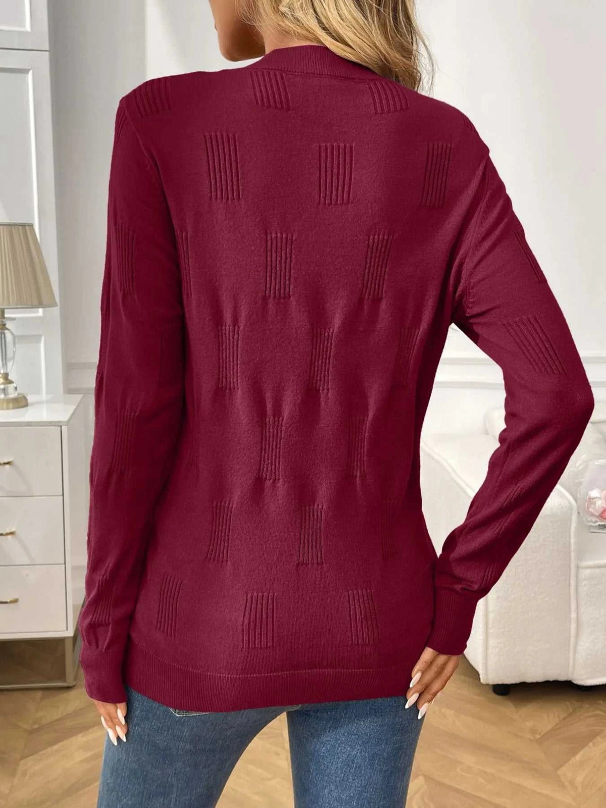 Round Neck Long Sleeve Knit Top 100100576062226 34 Affordable Fashion Under $100 Jerry's Apparel 