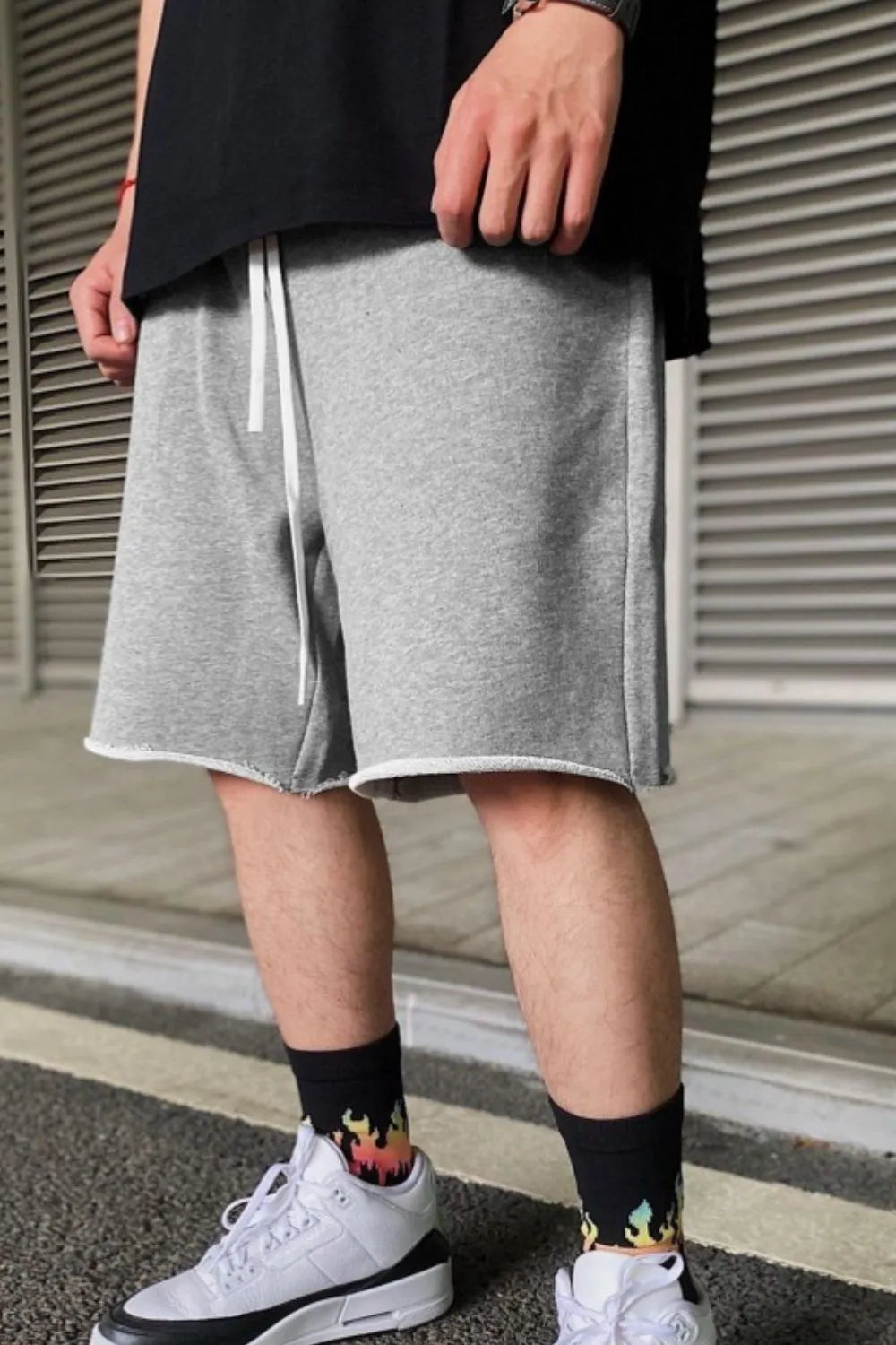 Men's Plus Size Drawstring Shorts