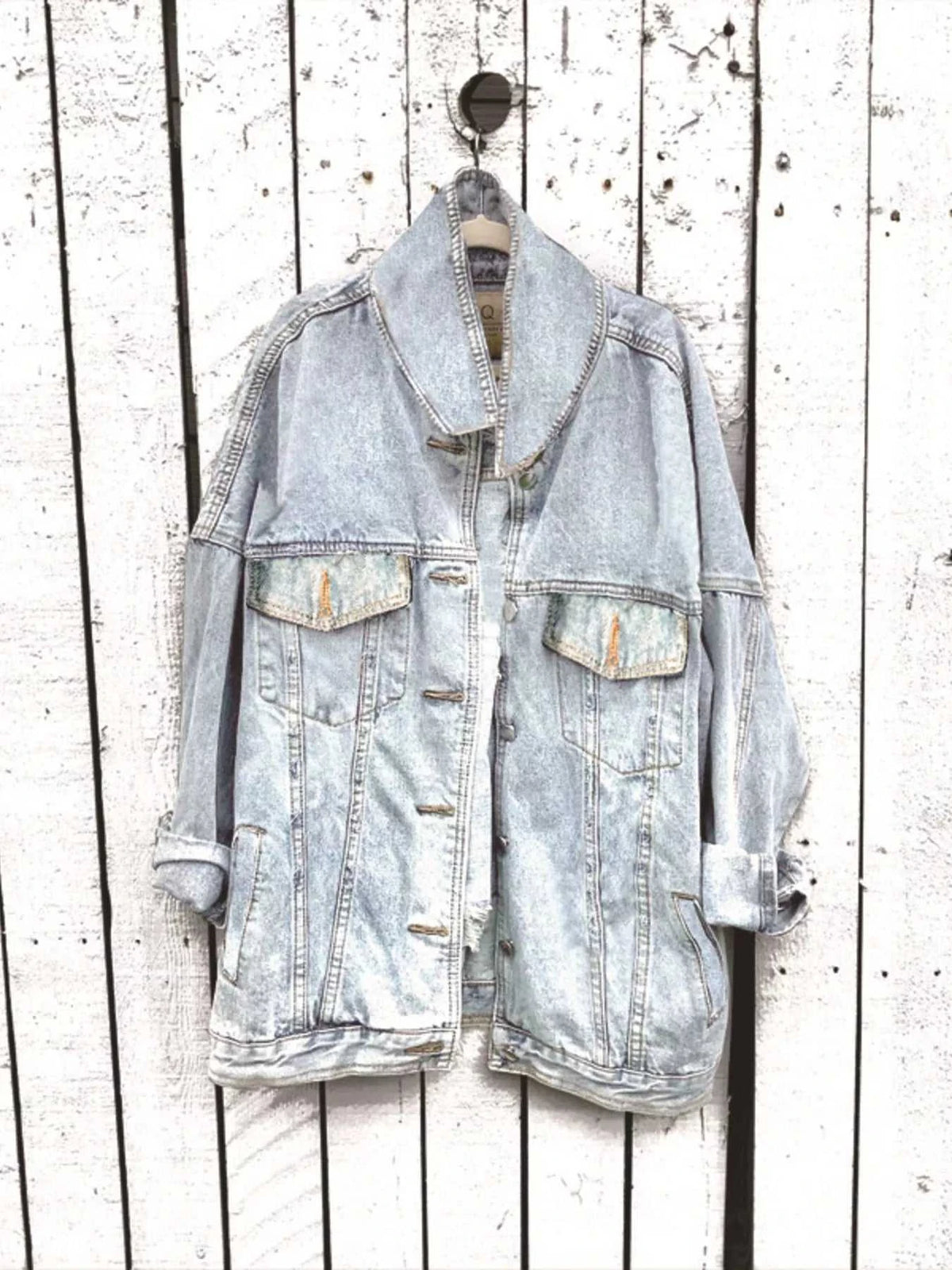Full Size Skull Graphic Button Up Denim Jacket Plus Size 101003288973520 72 Affordable Fashion Under $100 Jerry's Apparel 