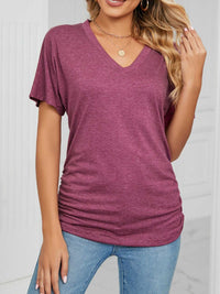 Casual V-Neck Short Sleeve T-Shirt 100100579648227 22 Affordable Fashion Under $100 Jerry's Apparel 
