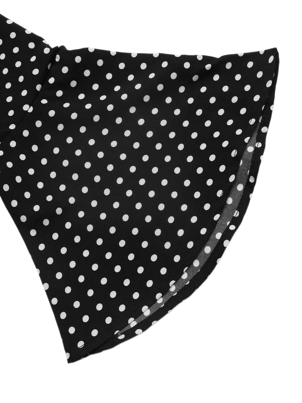 Polka Dot Flare Sleeve Maxi Dress 101001766830124 45 Affordable Fashion Under $100 Jerry's Apparel 