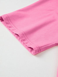 Flower Oversized Round Neck T-Shirt