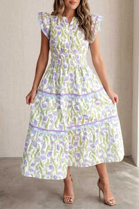 Floral Print Contrast Trim Midi Dress 100100457560919 63 Affordable Fashion Under $100 Jerry's Apparel 