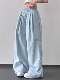 Wide Leg Elastic Waist Pants